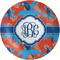 Blue Parrot Melamine Plate (Personalized)