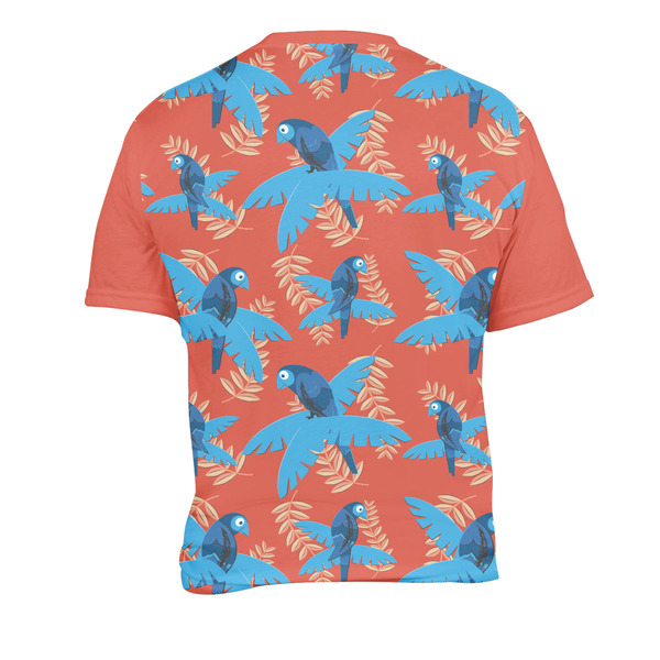 Blue Parrot Men's Crew Neck T Shirt Medium - Back