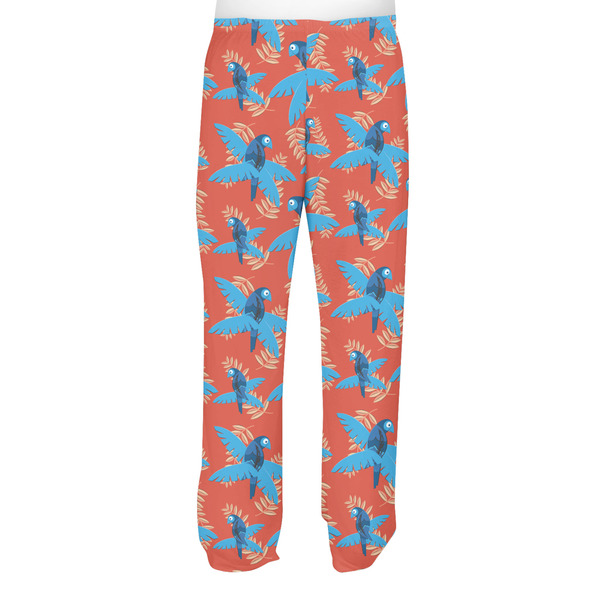 Blue Parrot Men's Pjs Back - on model