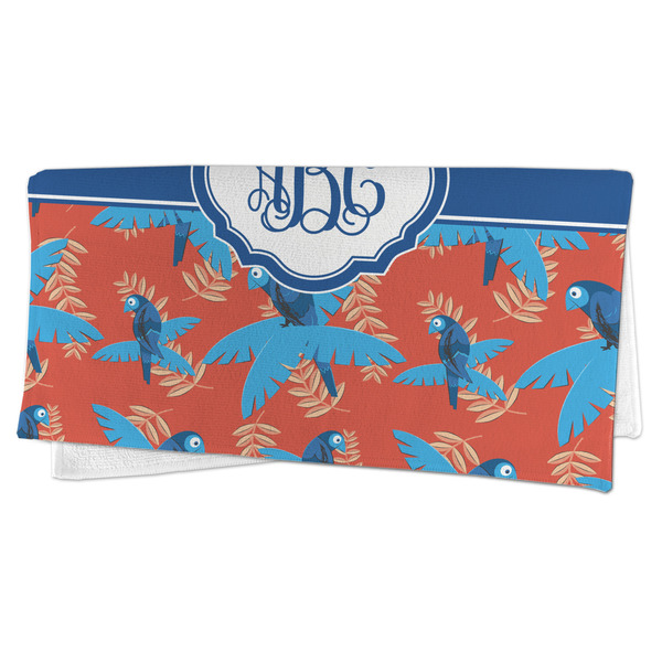 Blue Parrot Microfiber Dish Rag - FOLDED (half)