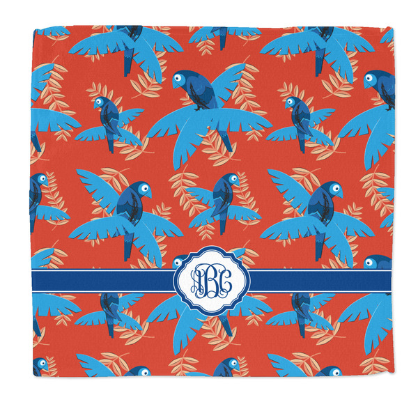 Custom Blue Parrot Microfiber Dish Rag (Personalized)