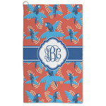 Blue Parrot Microfiber Golf Towel (Personalized)