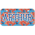 Blue Parrot Mini/Bicycle License Plate (2 Holes) (Personalized)