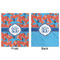 Blue Parrot Minky Blanket - 50"x60" - Double Sided - Front & Back