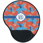 Blue Parrot Mouse Pad with Wrist Support