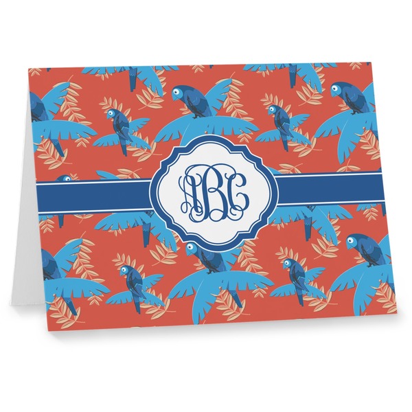 Custom Blue Parrot Note cards (Personalized)