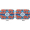 Blue Parrot Octagon Placemat - Double Print Front and Back