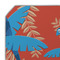 Blue Parrot Octagon Placemat - Single front (DETAIL)