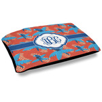 Blue Parrot Dog Bed w/ Monogram