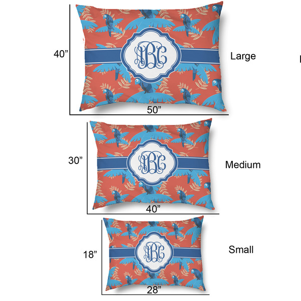 Blue Parrot Outdoor Dog Beds - SIZE CHART