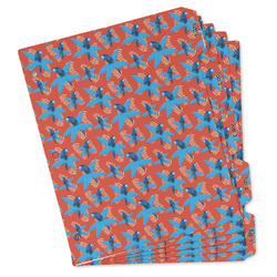 Blue Parrot Binder Tab Divider Set (Personalized)