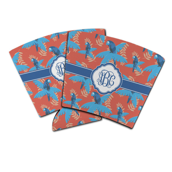 Custom Blue Parrot Party Cup Sleeve (Personalized)
