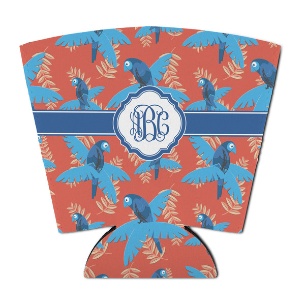 Custom Blue Parrot Party Cup Sleeve - with Bottom (Personalized)