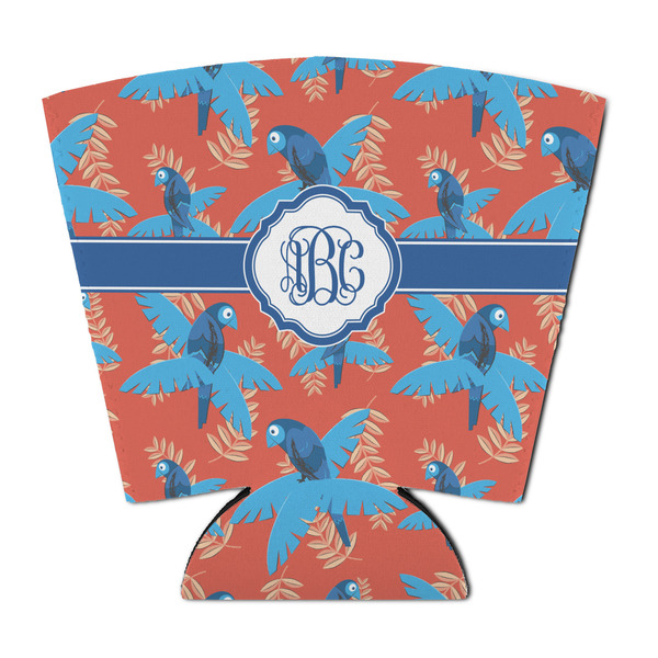 Blue Parrot Party Cup Sleeves - with bottom - FRONT