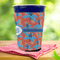 Blue Parrot Party Cup Sleeves - with bottom - Lifestyle