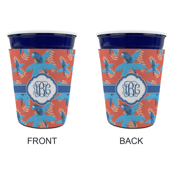 Blue Parrot Party Cup Sleeves - without bottom - Approval