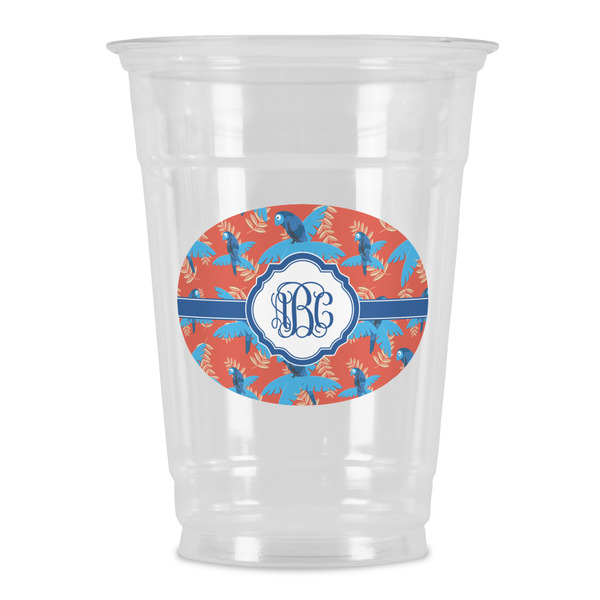 Custom Blue Parrot Party Cups - 16oz (Personalized)