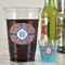 Blue Parrot Party Cups - 16oz - In Context