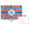 Blue Parrot Disposable Paper Placemat - Front & Back