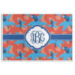 Blue Parrot Disposable Paper Placemats (Personalized)