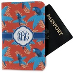 Blue Parrot Passport Holder - Fabric (Personalized)