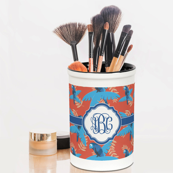 Blue Parrot Pencil Holder - LIFESTYLE makeup