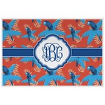 Blue Parrot Laminated Placemat w/ Monogram