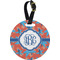 Blue Parrot Personalized Round Luggage Tag