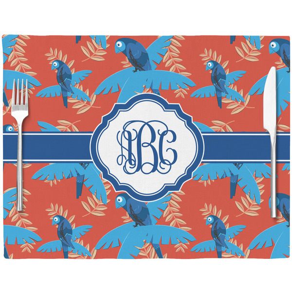 Blue Parrot Placemat with Props
