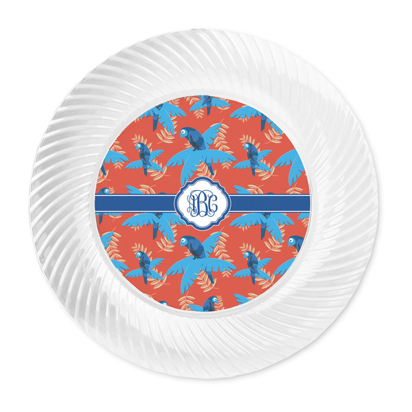 Blue Parrot Plastic Party Dinner Plates - Approval