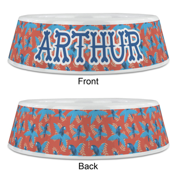 Blue Parrot Plastic Pet Bowls - Large - APPROVAL