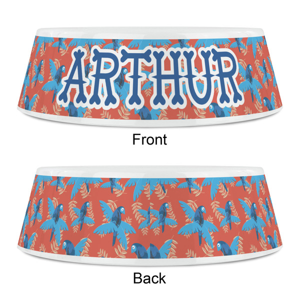 Blue Parrot Plastic Pet Bowls - Small - APPROVAL