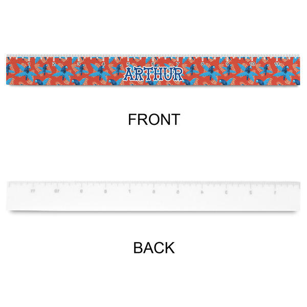 Blue Parrot Plastic Ruler - 12" - APPROVAL