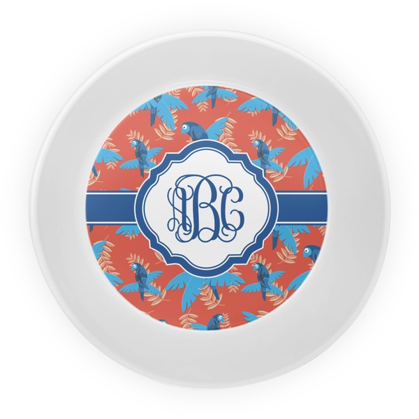 Blue Parrot Melamine Bowl - Center