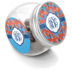 Blue Parrot Puppy Treat Jar (Personalized)