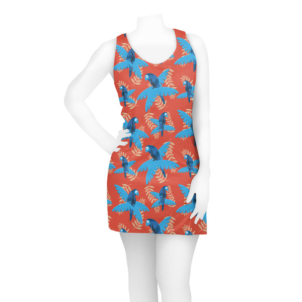 Blue Parrot Racerback Dress - On Model - Front