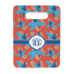 Blue Parrot Rectangular Trivet with Handle (Personalized)