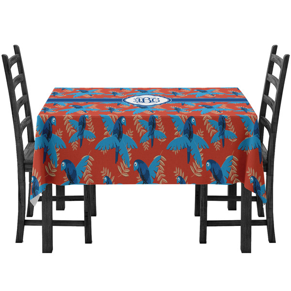 Custom Blue Parrot Tablecloth (Personalized)