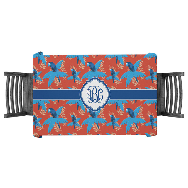 Custom Blue Parrot Tablecloth - 58"x58" (Personalized)