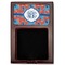 Blue Parrot Red Mahogany Sticky Note Holder - Flat