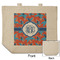 Blue Parrot Reusable Cotton Grocery Bag - Front & Back View