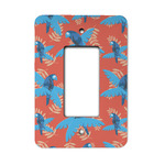 Blue Parrot Rocker Style Light Switch Cover