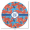 Blue Parrot Round Area Rug - Size