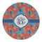 Blue Parrot Round Linen Placemat - Single Sided (Personalized)