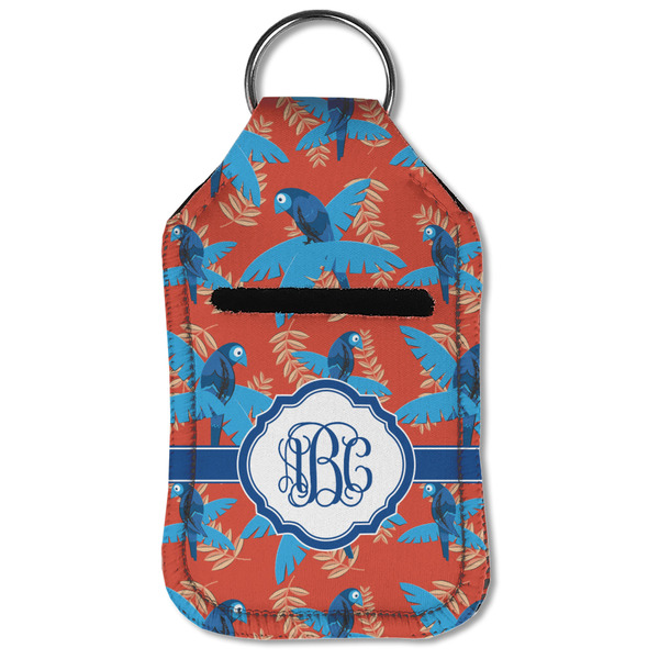 Blue Parrot Sanitizer Holder Keychain - Small (Front Flat)