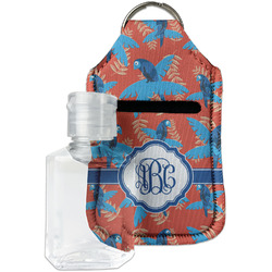 Blue Parrot Hand Sanitizer & Keychain Holder - Small (Personalized)