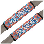 Blue Parrot Seat Belt Covers (Set of 2) (Personalized)