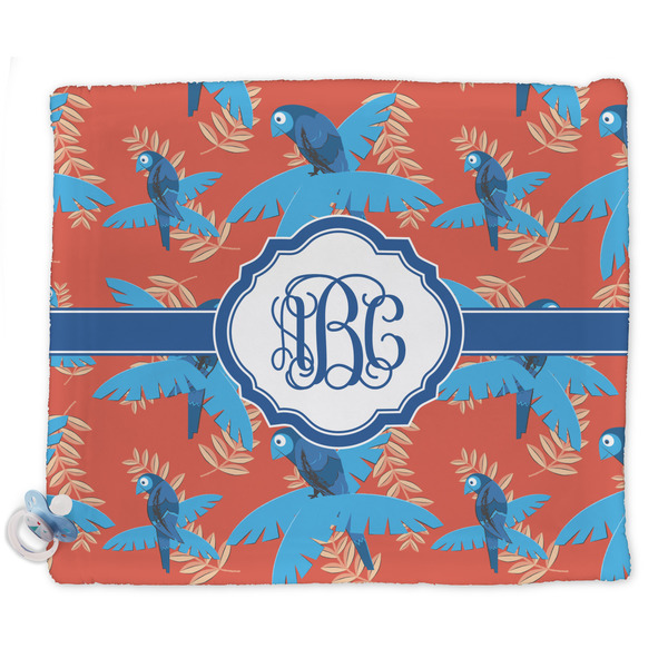 Custom Blue Parrot Security Blanket - Single Sided (Personalized)