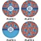 Blue Parrot Set of Lunch / Dinner Plates (Approval)
