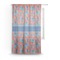 Blue Parrot Sheer Curtain With Window and Rod
